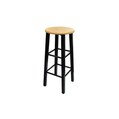 240095 Breakfast/Dinner Table Dining Set Tan Wood with Black Steel