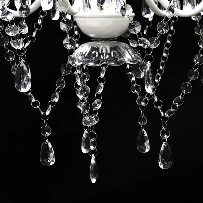 240309 vidaXL Chandelier 5 Bulbs Transparent