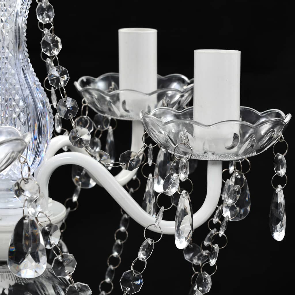240309 vidaXL Chandelier 5 Bulbs Transparent