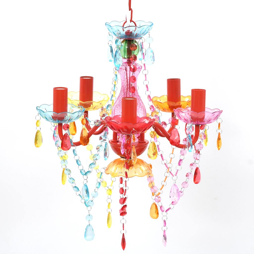 240311 vidaXL Crystal Light 5 Bulbs Multicolour