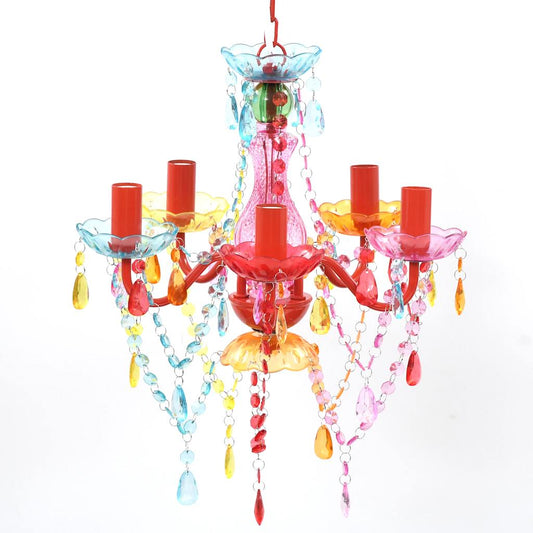 240311 vidaXL Crystal Light 5 Bulbs Multicolour