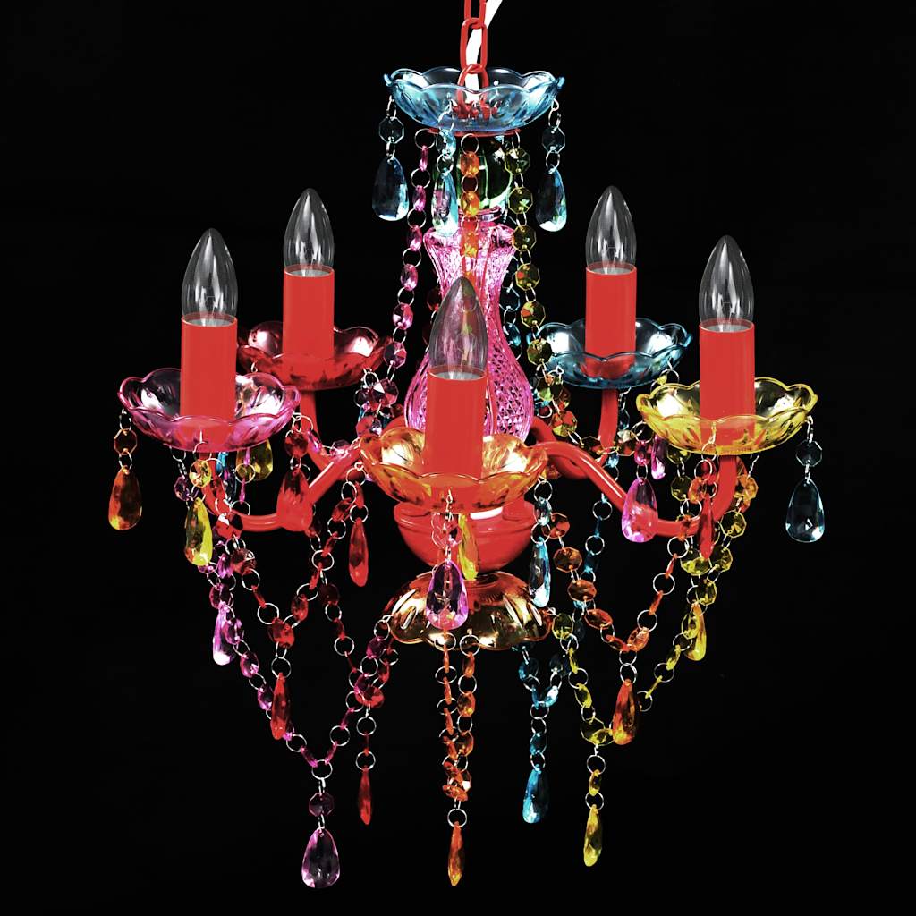 240311 vidaXL Crystal Light 5 Bulbs Multicolour