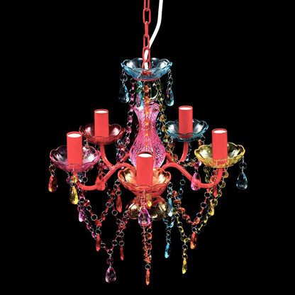240311 vidaXL Crystal Light 5 Bulbs Multicolour