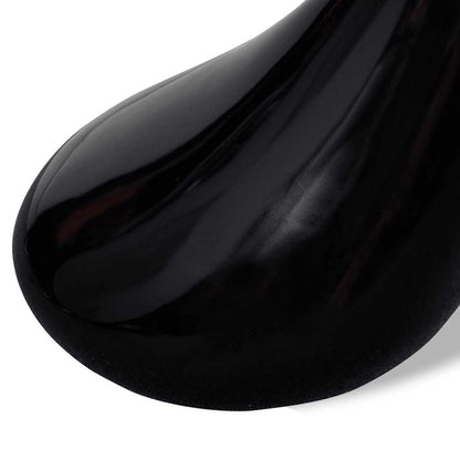 vidaXL Coffee Table | High-Gloss Black | Fiberglass and Tempered Glass | Small
