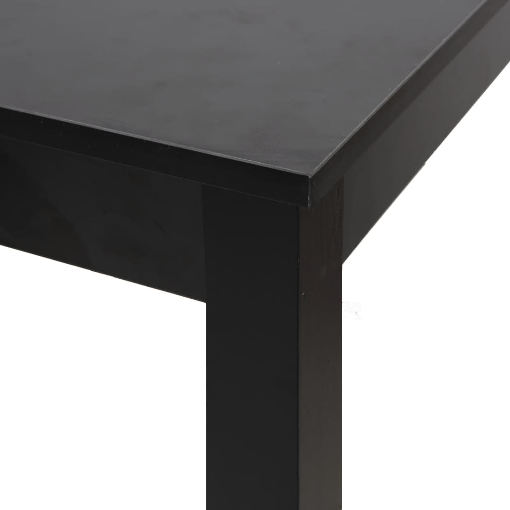 240378 vidaXL Bar Table MDF Black 115x55x107 cm