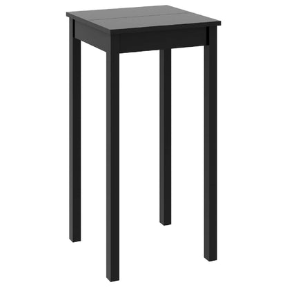 240379 vidaXL Bar Table MDF Black 55x55x107 cm