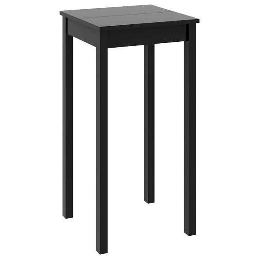 240379 vidaXL Bar Table MDF Black 55x55x107 cm