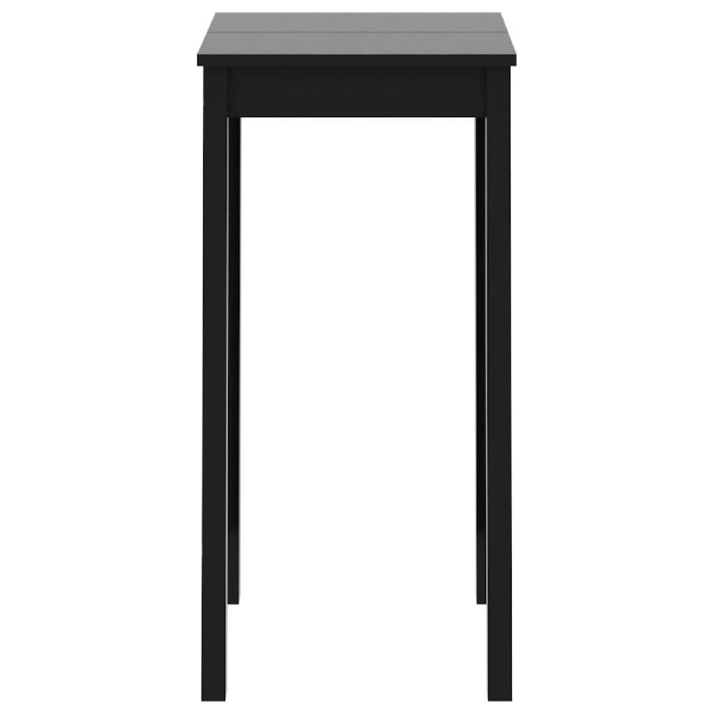 240379 vidaXL Bar Table MDF Black 55x55x107 cm