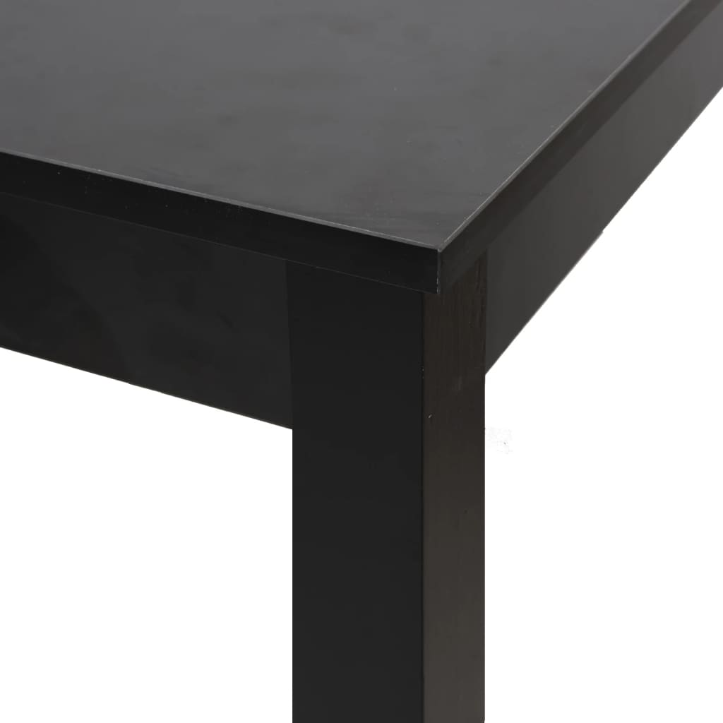 240379 vidaXL Bar Table MDF Black 55x55x107 cm