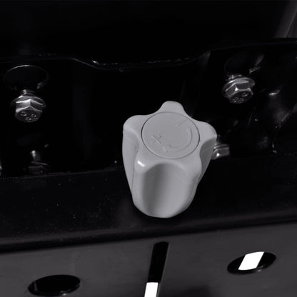 vidaXL Tractor Seat with Suspension Black