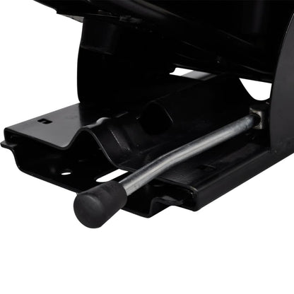 vidaXL Tractor Seat with Suspension Black