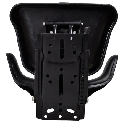 vidaXL Tractor Seat with Suspension Black