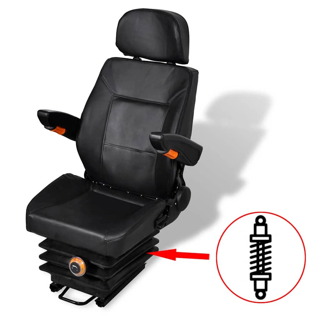 210158 vidaXL Tractor Seat with Suspension