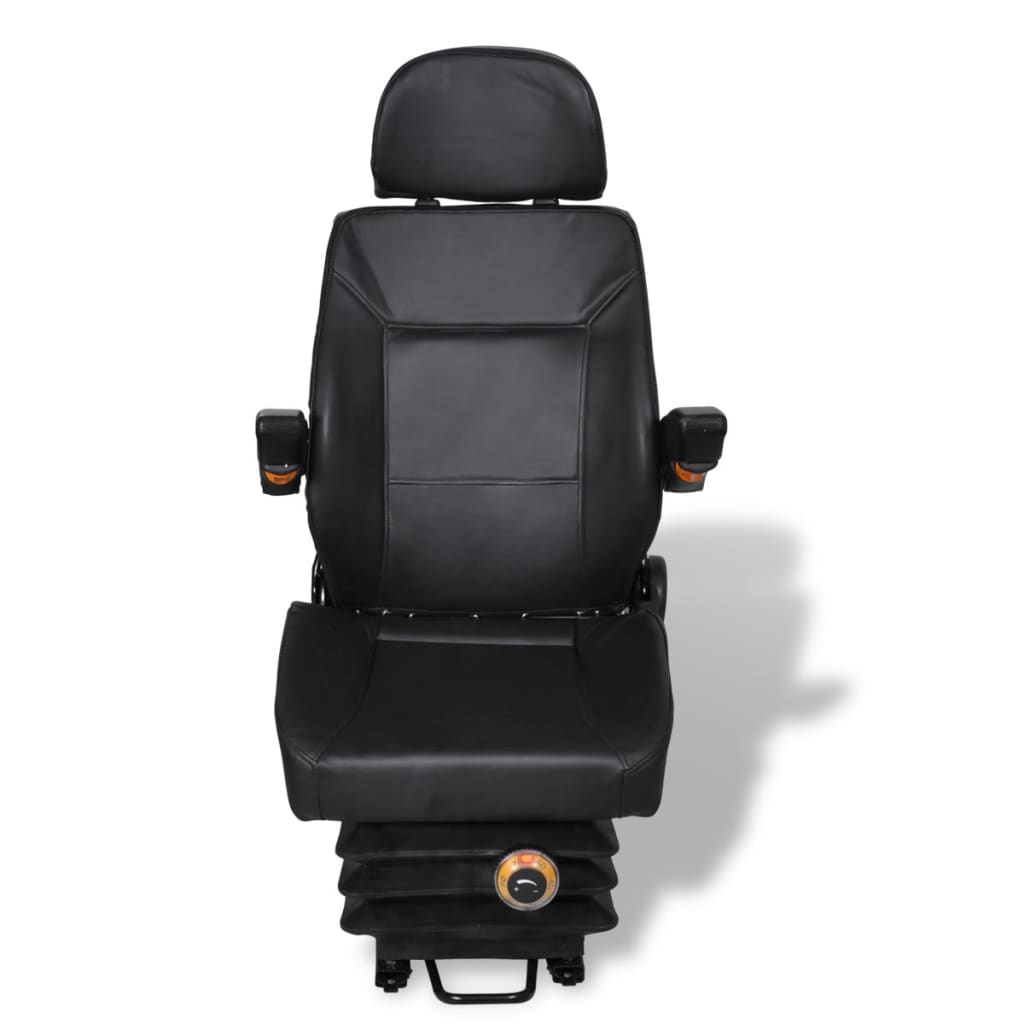vidaXL Tractor Seat | Black | Steel | Universal fit for tractors