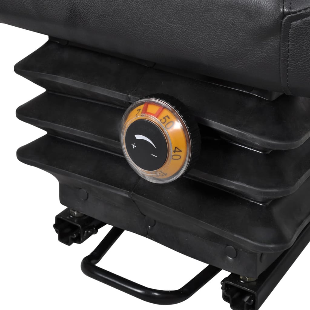 vidaXL Tractor Seat | Black | Steel | Universal fit for tractors