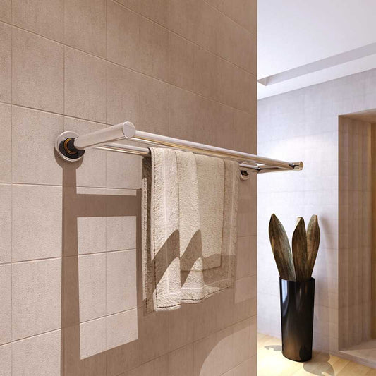 140335 Stainless Steel Towel Rack 2 Tubes
