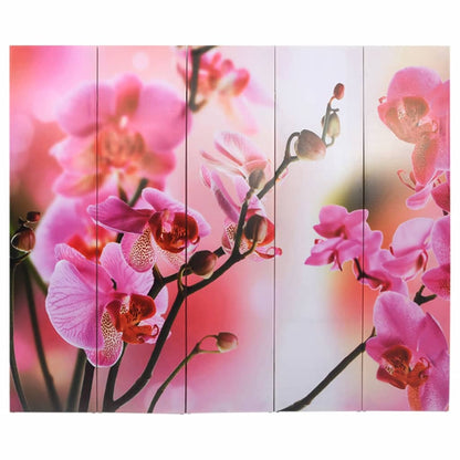 vidaXL Folding Room Divider 200x170 cm Flower