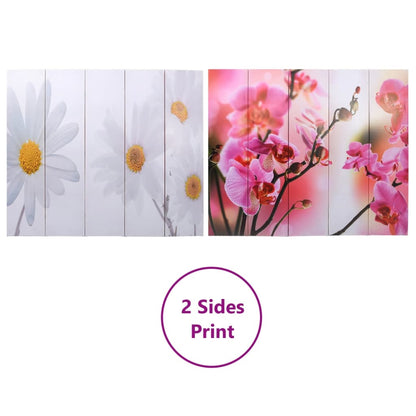 vidaXL Folding Room Divider 200x170 cm Flower