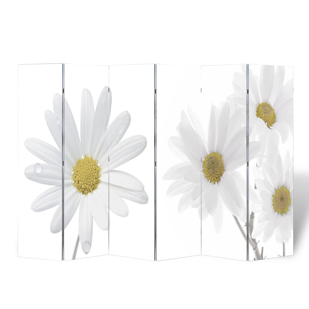 240481 vidaXL Folding Room Divider 217x170 cm Flower