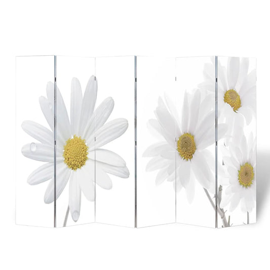 240481 vidaXL Folding Room Divider 217x170 cm Flower