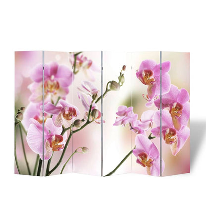 vidaXL Folding Room Divider 217x170 cm Flower
