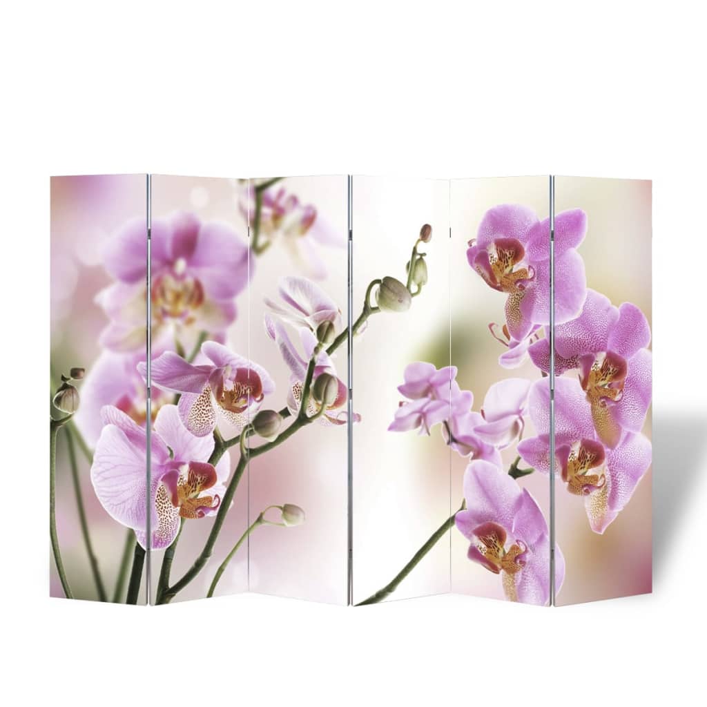 240481 vidaXL Folding Room Divider 217x170 cm Flower