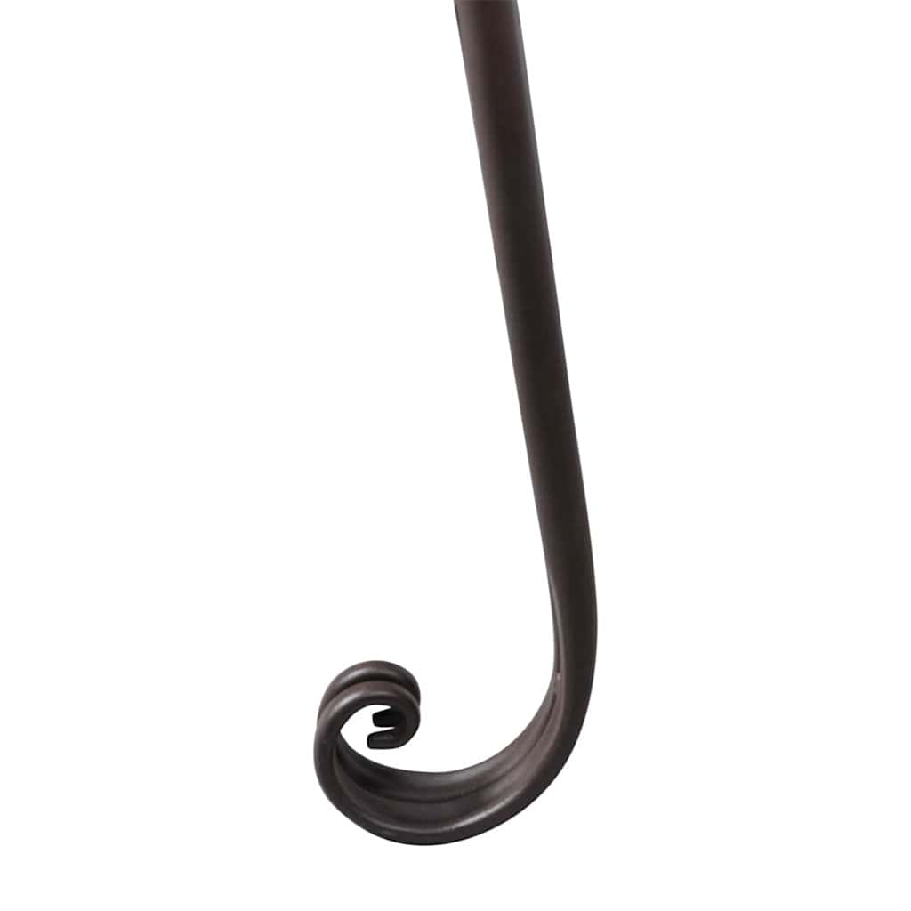 40717 vidaXL Garden Chaise Lounge 128 cm Steel Antique Brown