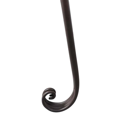 40717 vidaXL Garden Chaise Lounge 128 cm Steel Antique Brown