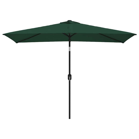 vidaXL Parasol | Green | Polyester, Steel | 200 x 300 cm | Foldable | Parasol