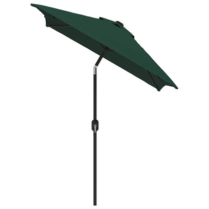 vidaXL Parasol | Green | Polyester, Steel | 200 x 300 cm | Foldable | Parasol