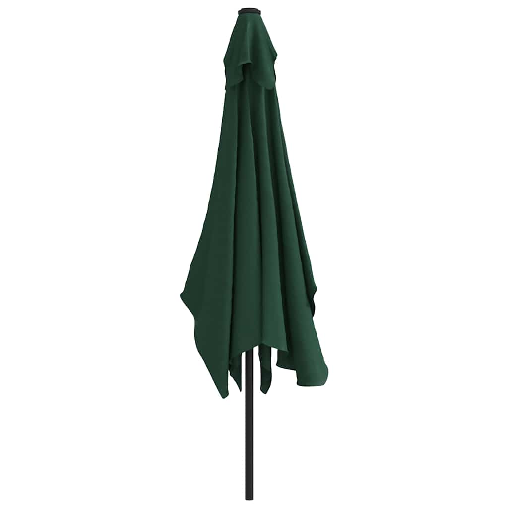 vidaXL Parasol | Green | Polyester, Steel | 200 x 300 cm | Foldable | Parasol