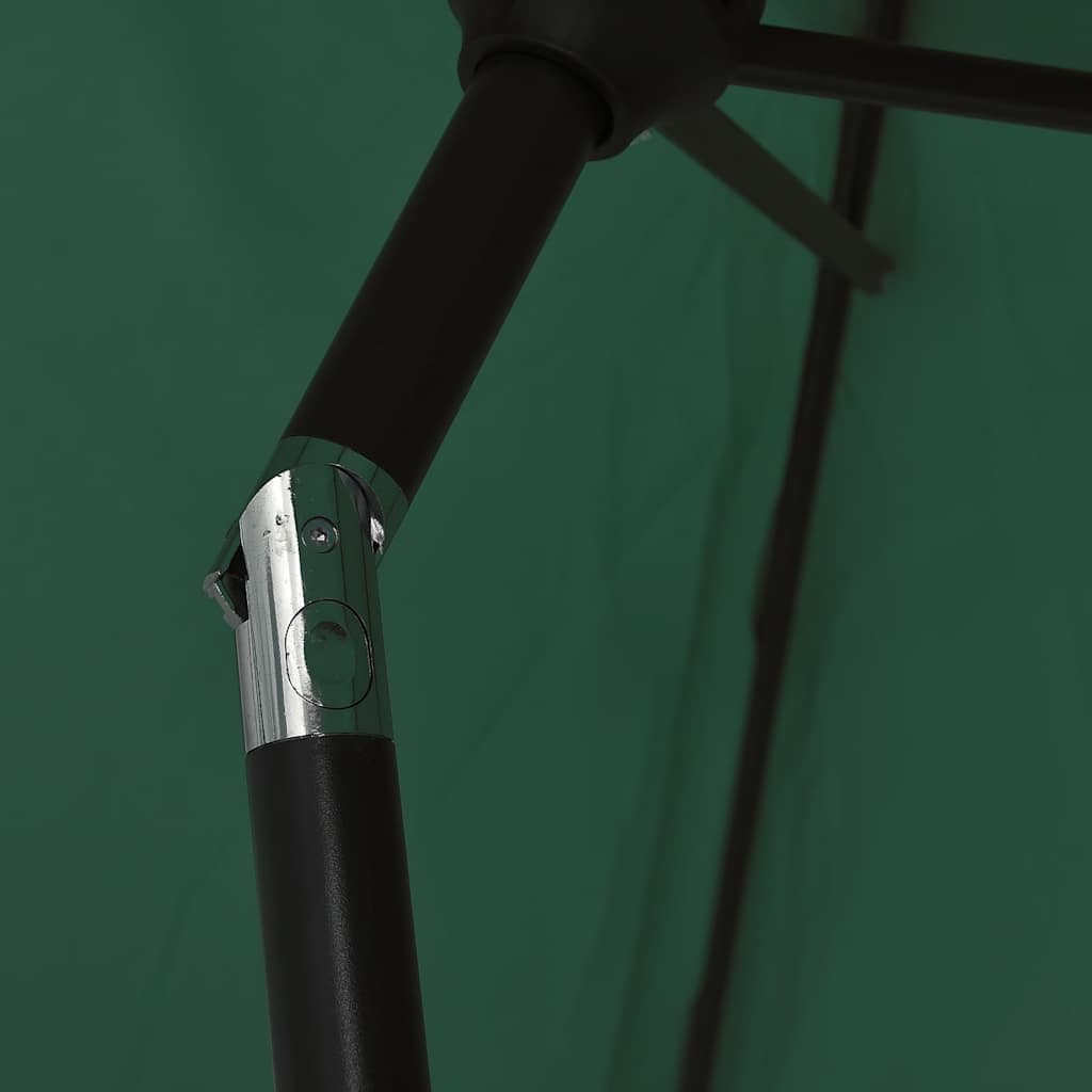 vidaXL Parasol | Green | Polyester, Steel | 200 x 300 cm | Foldable | Parasol