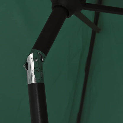 vidaXL Parasol | Green | Polyester, Steel | 200 x 300 cm | Foldable | Parasol