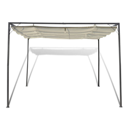 vidaXL Garden Gazebo | Beige | Sturdy Powder-coated Steel Frame | 3m x 3m