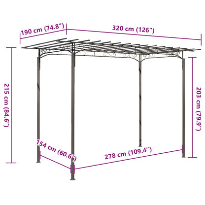40791 Rose Arch garden arbor Steel Garden Decoration