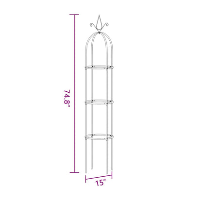 40779 vidaXL Garden Arch Tower 2 pcs