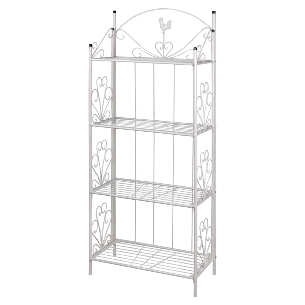 vidaXL Plant Rack Square White