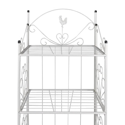 vidaXL Plant Rack Square White