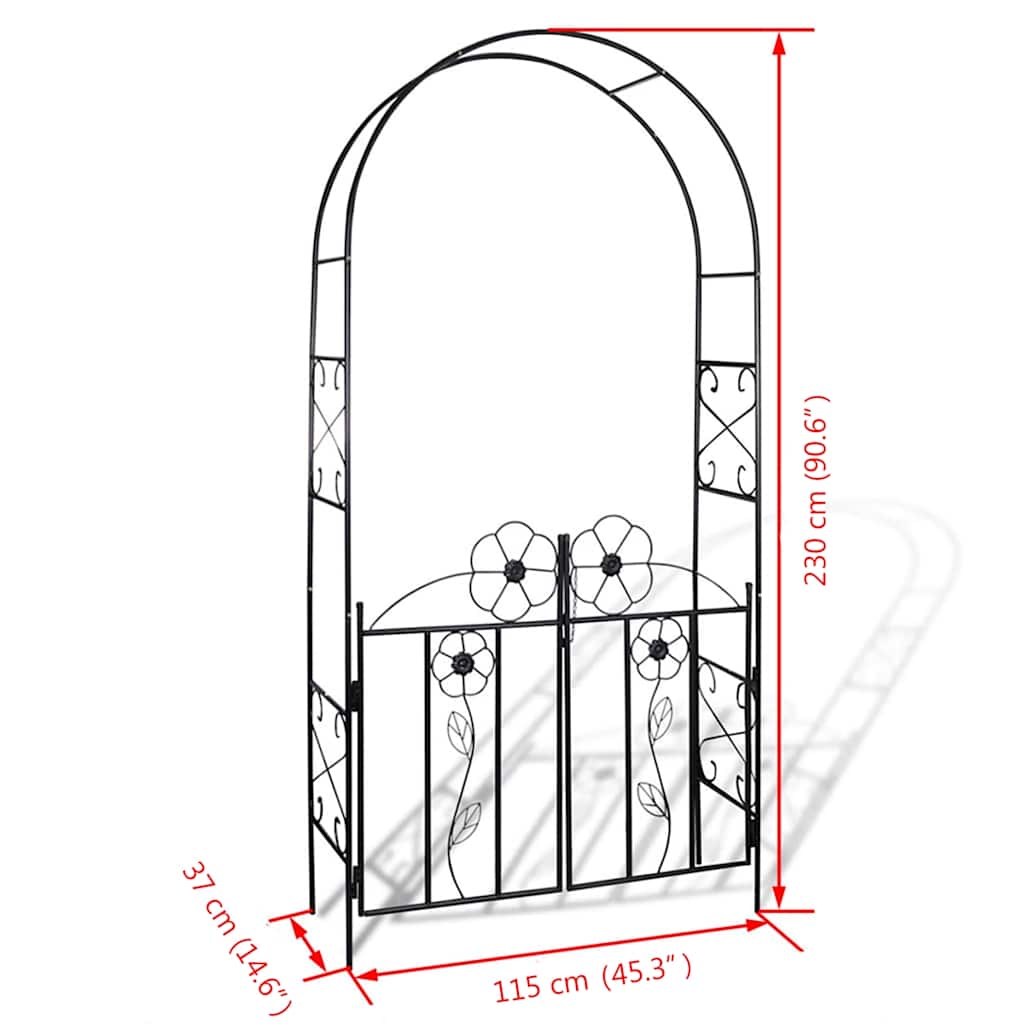 vidaXL Garden Arch Door