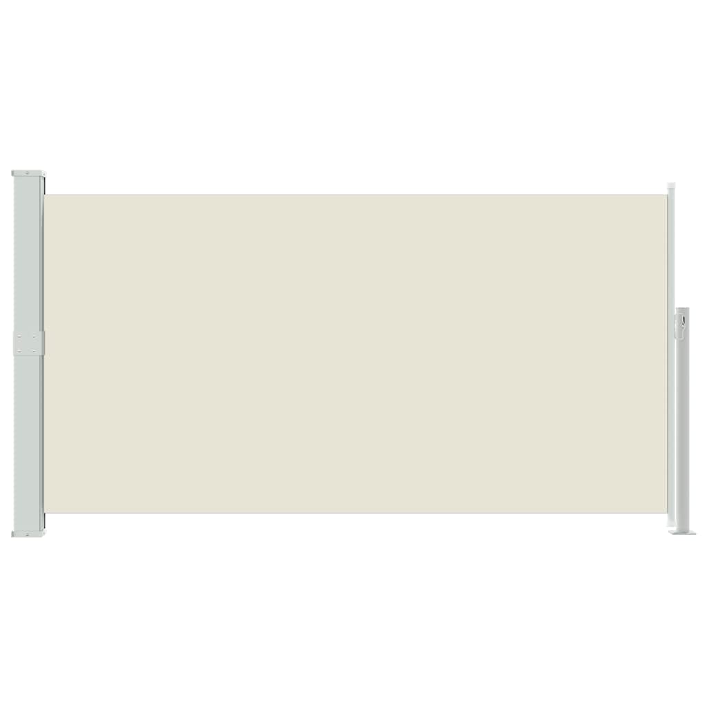 vidaXL Side Awning | Cream | Polyester (Screen), Steel (Stand) | 160x300 cm