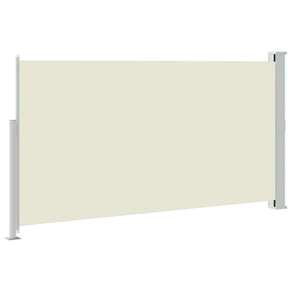 vidaXL Side Awning | Cream | Polyester (Screen), Steel (Stand) | 160x300 cm
