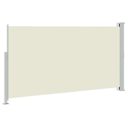 vidaXL Side Awning | Cream | Polyester (Screen), Steel (Stand) | 160x300 cm