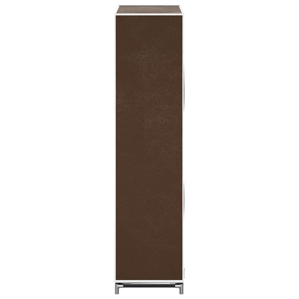 vidaXL Fabric Shoe Cabinet with Cover 58 x 28 x 106 cm Brown