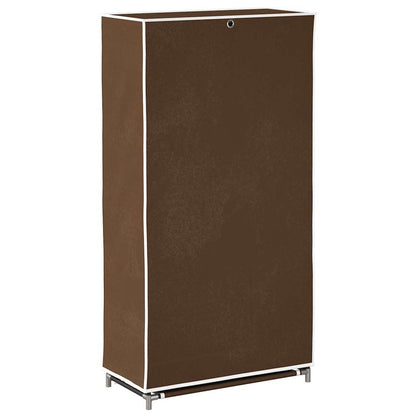 vidaXL Fabric Shoe Cabinet with Cover 58 x 28 x 106 cm Brown