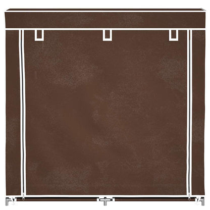 vidaXL Shoe Rack | Brown | Powder coated tubes | 115x28x110cm | Lightweight