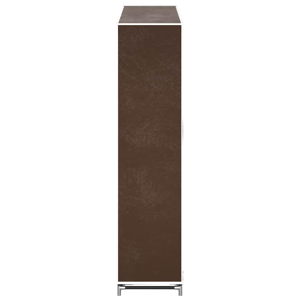 vidaXL Shoe Rack | Brown | Powder coated tubes | 115x28x110cm | Lightweight