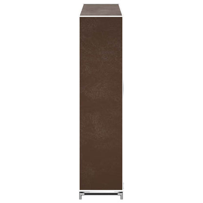 vidaXL Shoe Rack | Brown | Powder coated tubes | 115x28x110cm | Lightweight