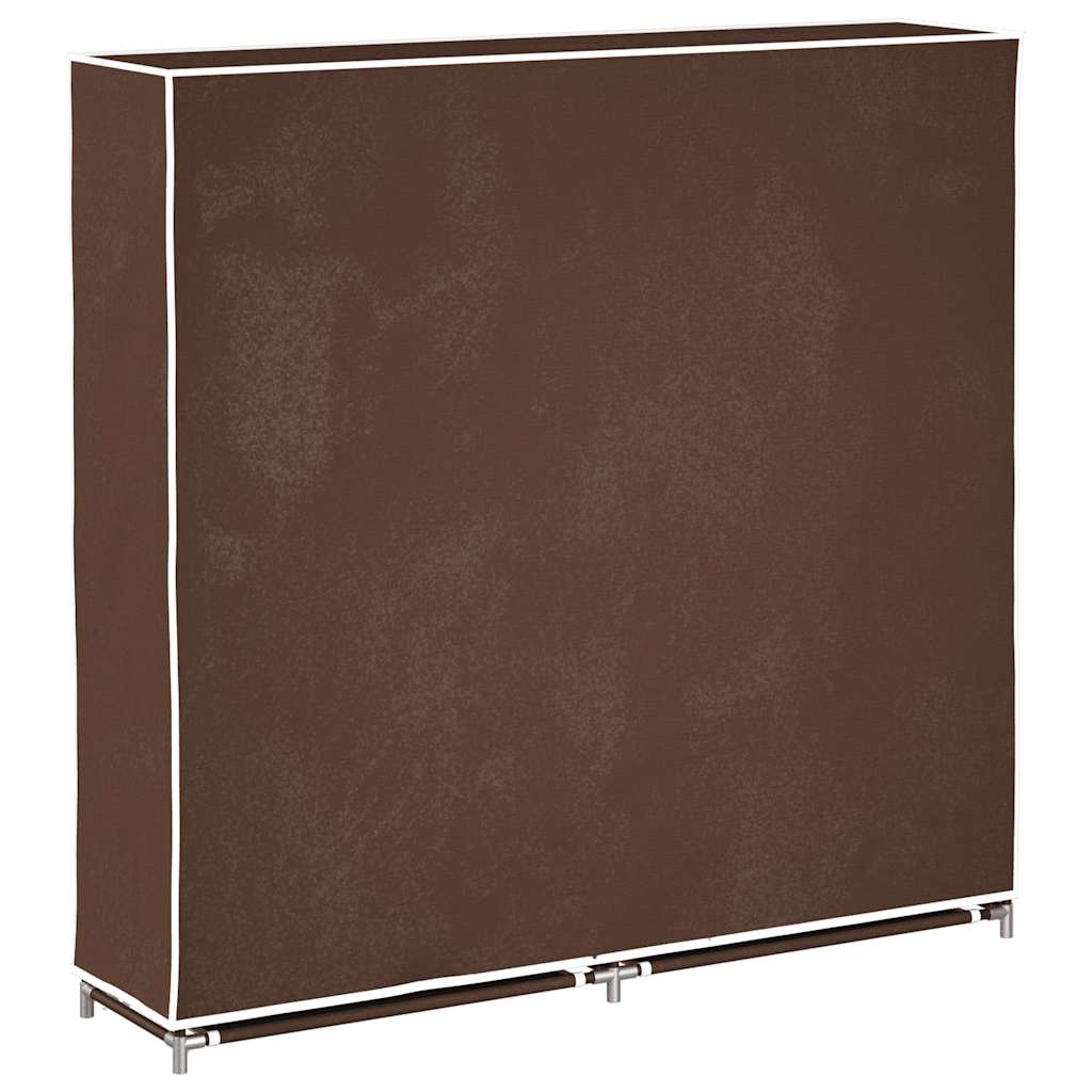 vidaXL Shoe Rack | Brown | Powder coated tubes | 115x28x110cm | Lightweight