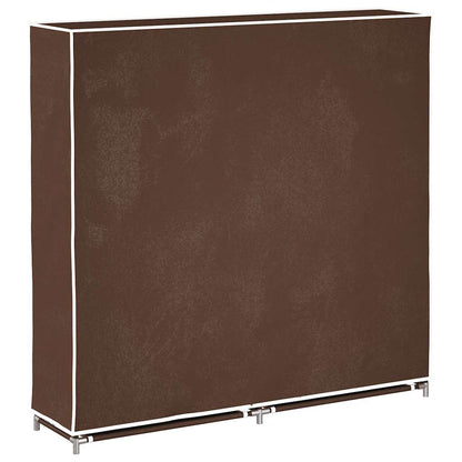 vidaXL Shoe Rack | Brown | Powder coated tubes | 115x28x110cm | Lightweight