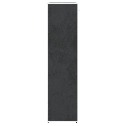 vidaXL Fabric Wardrobe with Compartments and Rods 45x150x176 cm Black